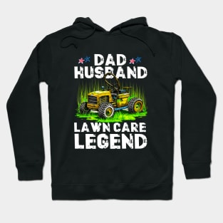 Lawn Mowing Lawn Care Workers Husband Dad Lawn Care Legend Hoodie